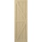 Ekena Millwork True Fit PVC Two Equal Panel Farmhouse Fixed Mount Shutters w/ Z-Bar, Natural Twine , 12W x 48H, PR TFP102FH12X048NT - alternate 5